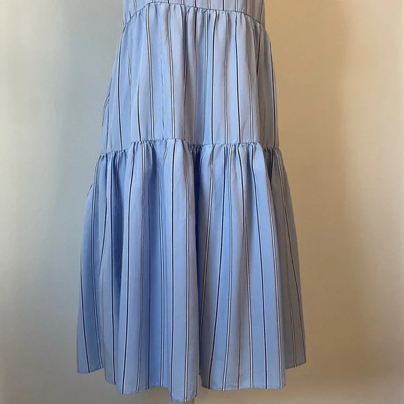 & Other Stories Blue Stripe Dress - Picture 9 of 12